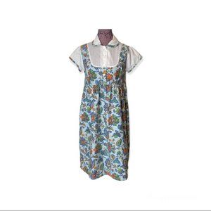 Vintage 70s Mitchell Floral Printed Dress